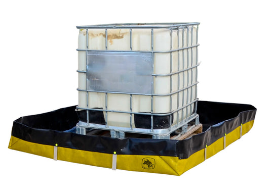 Secondary Containment | L-Bracket Berm | 12'x12'x12" | 1077G | Yellow/Black