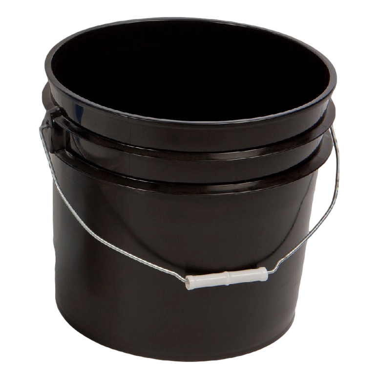 Bucket | Poly | Open Top | New | 3.5G | Black | Non UN Rated)