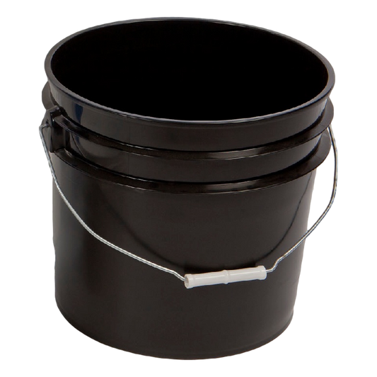 Bucket | Poly | Open Top | New | 3.5G | Black | Non UN Rated)