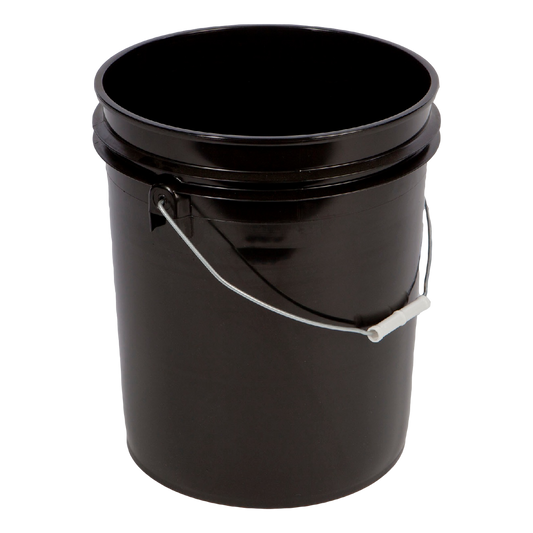 Bucket | Poly | Open Top | New | 5G | Black | Non UN Rated