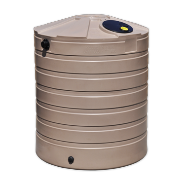 Rain Tank | Poly | New | Round Tall | 865G | Mocha