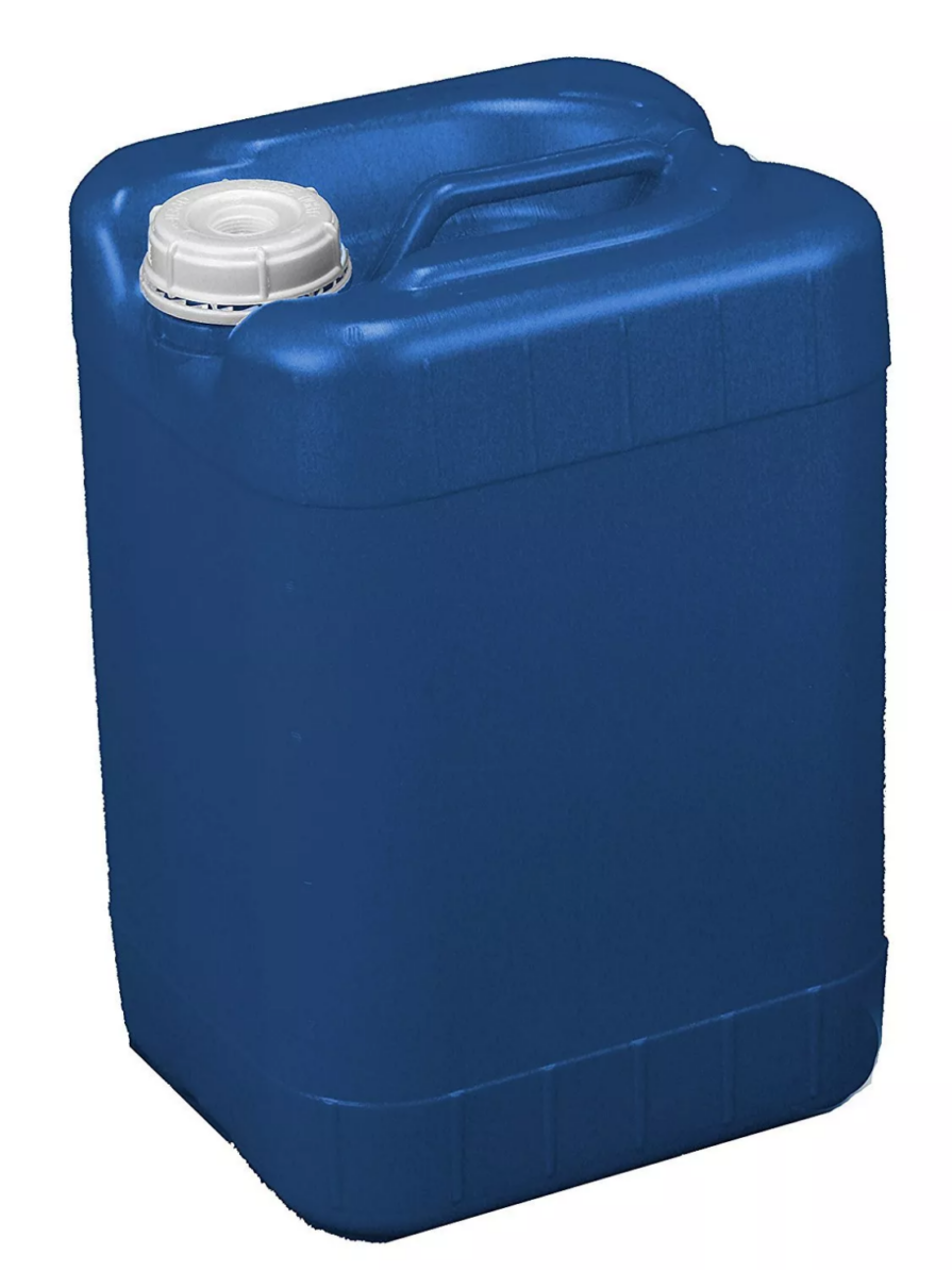 Jug | Poly | Closed Top (w/ Cap) | New | 5G | Blue | UN Rated