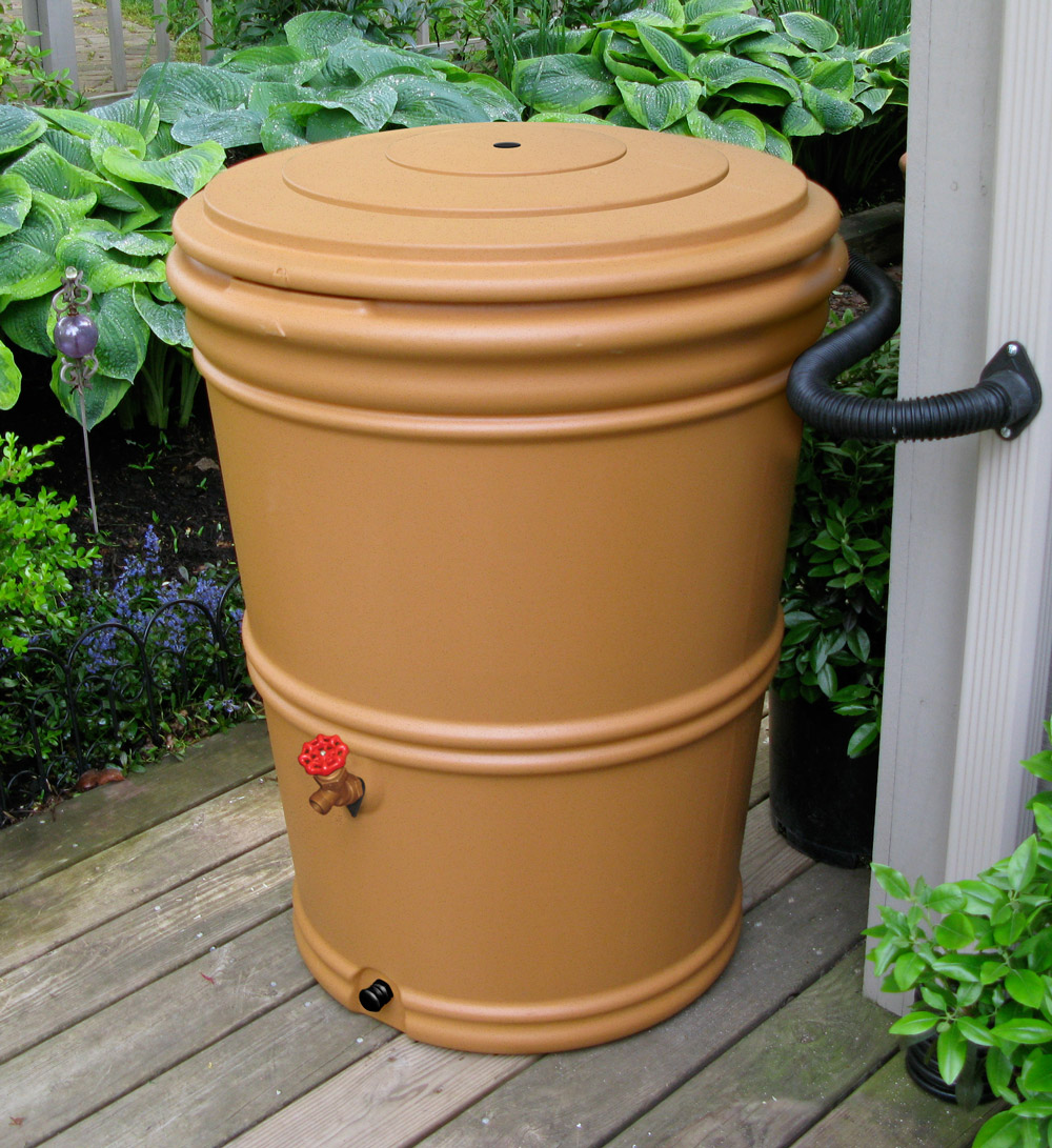 Rain Barrel EarthMinded 65 Gallons (Terracotta) | San Diego Drums And Totes